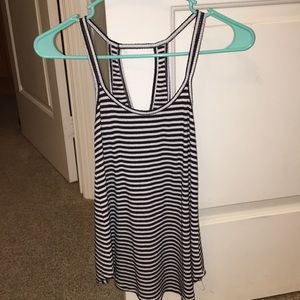 Striped tank with adorable back